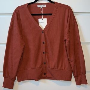 Rust cardigan